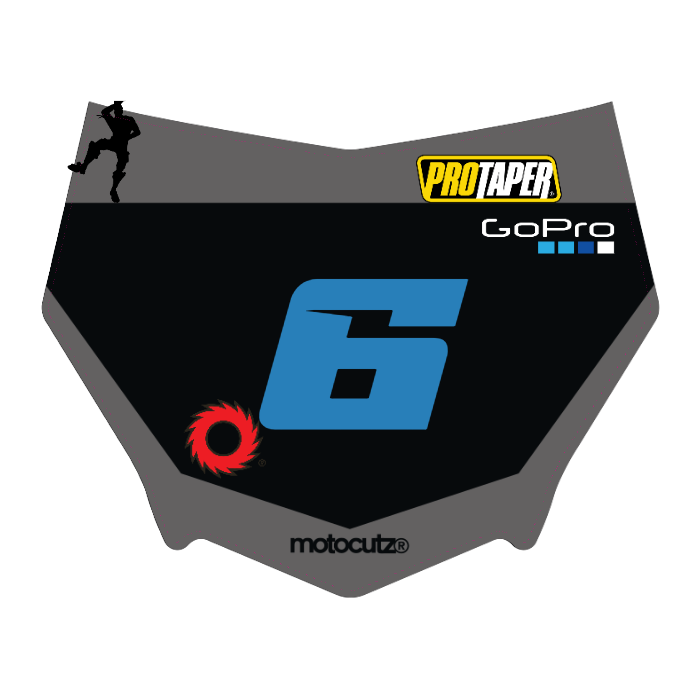 CUSTOM MOTOCUTZ FRONT PLATE DECAL