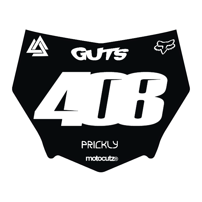 CUSTOM MOTOCUTZ FRONT PLATE DECAL