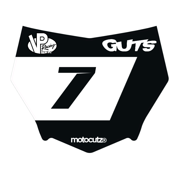 CUSTOM MOTOCUTZ FRONT PLATE DECAL