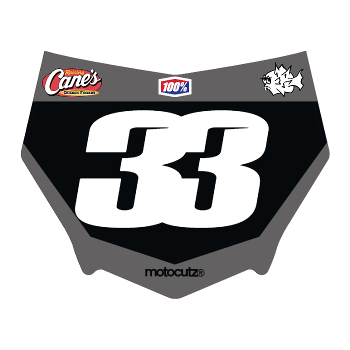 CUSTOM MOTOCUTZ FRONT PLATE DECAL
