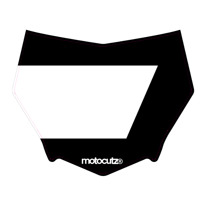 CUSTOM MOTOCUTZ FRONT PLATE DECAL