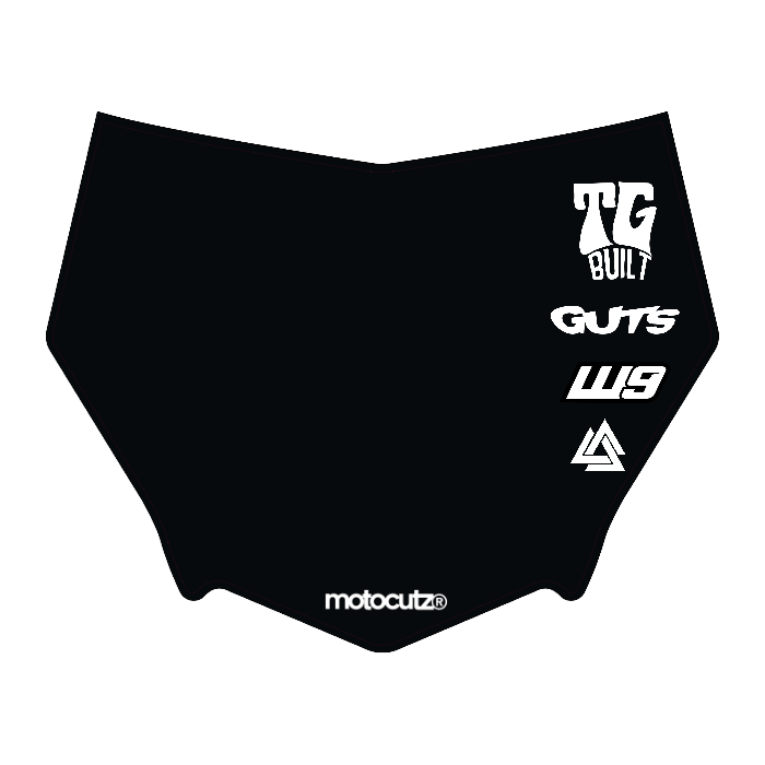 CUSTOM MOTOCUTZ FRONT PLATE DECAL