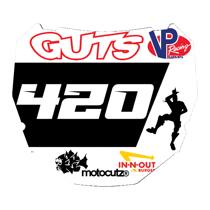 CUSTOM ODI NUMBER PLATE DECAL