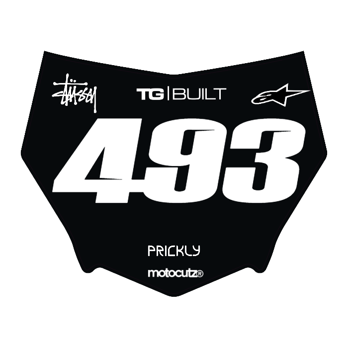 CUSTOM MOTOCUTZ FRONT PLATE DECAL