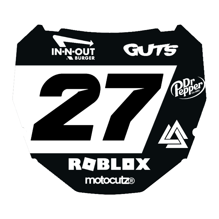 CUSTOM ODI NUMBER PLATE DECAL