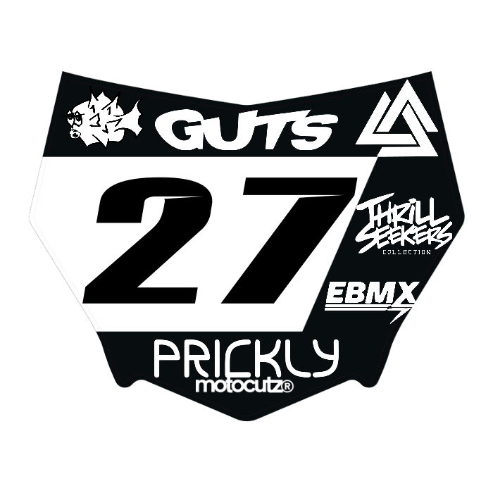 CUSTOM MOTOCUTZ FRONT PLATE DECAL