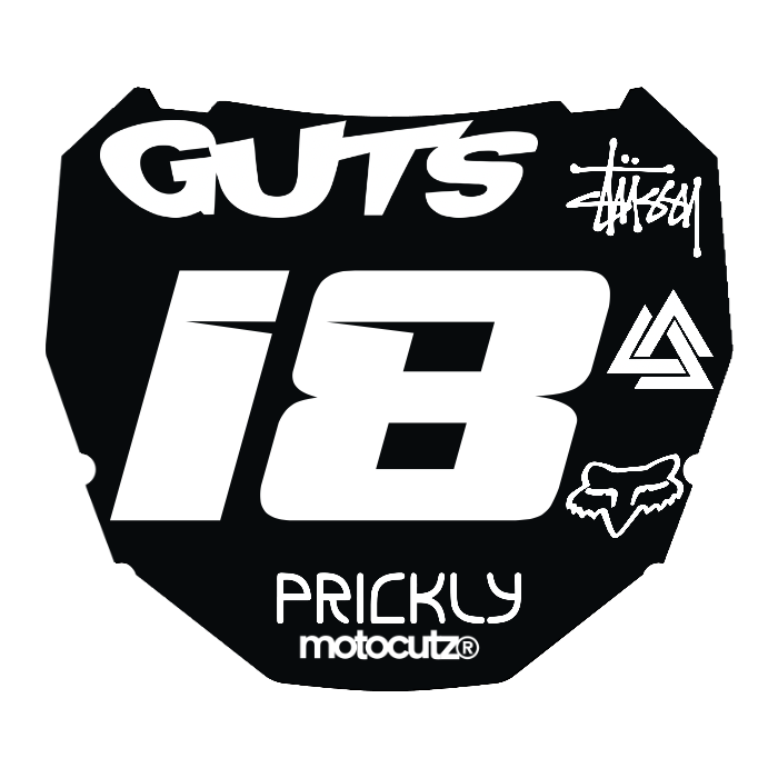 CUSTOM ODI NUMBER PLATE DECAL