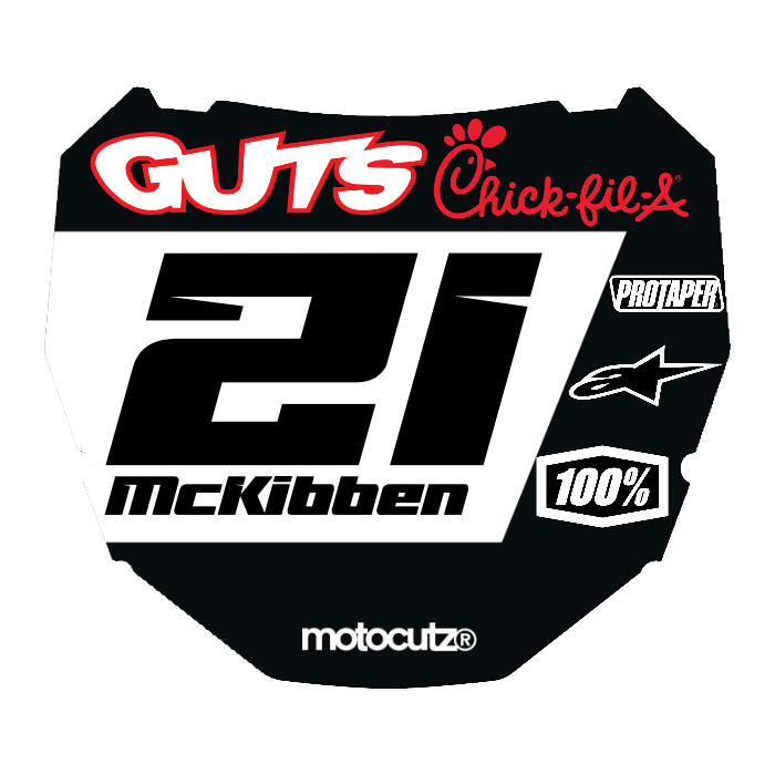 CUSTOM ODI NUMBER PLATE DECAL