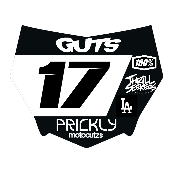 CUSTOM MOTOCUTZ FRONT PLATE DECAL