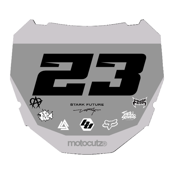 CUSTOM ODI NUMBER PLATE DECAL