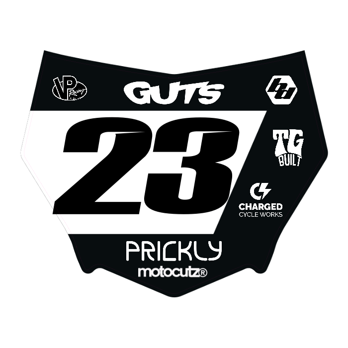 CUSTOM MOTOCUTZ FRONT PLATE DECAL