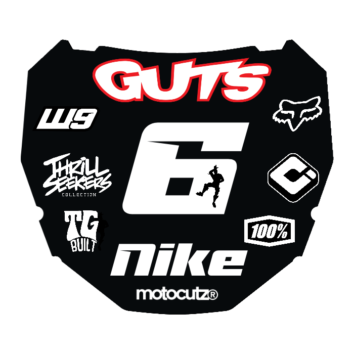 CUSTOM ODI NUMBER PLATE DECAL