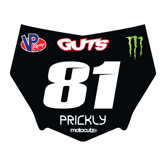 CUSTOM MOTOCUTZ FRONT PLATE DECAL