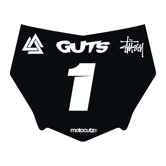CUSTOM MOTOCUTZ FRONT PLATE DECAL