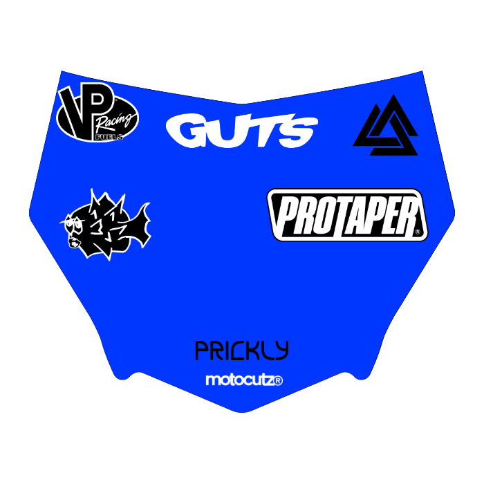 CUSTOM MOTOCUTZ FRONT PLATE DECAL