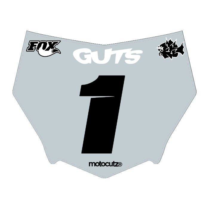 CUSTOM MOTOCUTZ FRONT PLATE DECAL