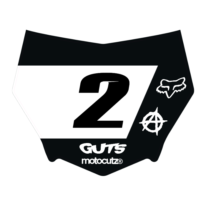 CUSTOM MOTOCUTZ FRONT PLATE DECAL