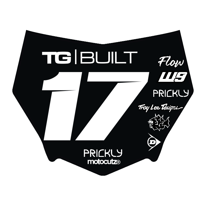 CUSTOM MOTOCUTZ FRONT PLATE DECAL
