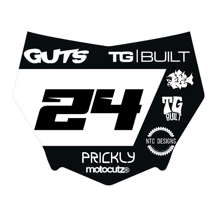 CUSTOM MOTOCUTZ FRONT PLATE DECAL