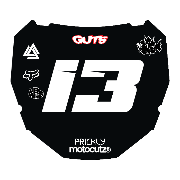 CUSTOM ODI NUMBER PLATE DECAL