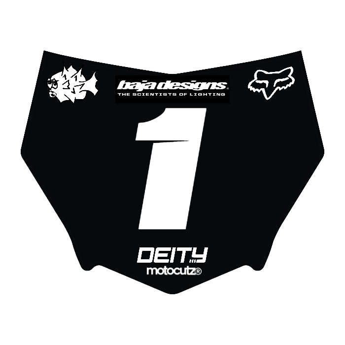 CUSTOM MOTOCUTZ FRONT PLATE DECAL