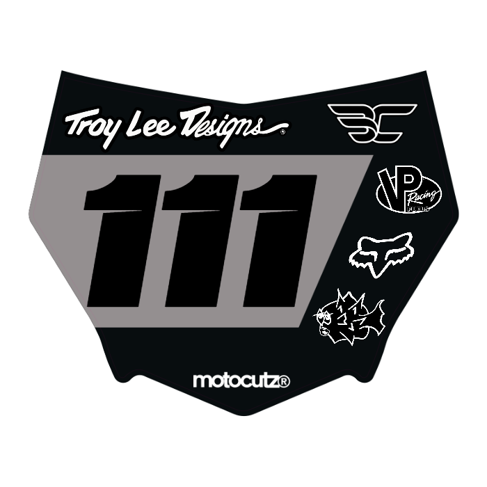 CUSTOM MOTOCUTZ FRONT PLATE DECAL