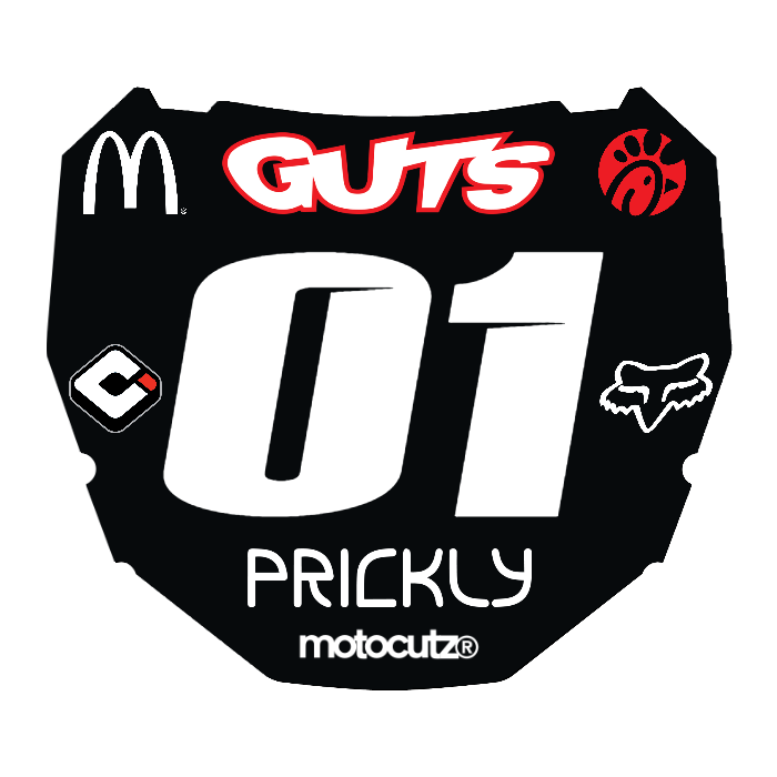 CUSTOM ODI NUMBER PLATE DECAL