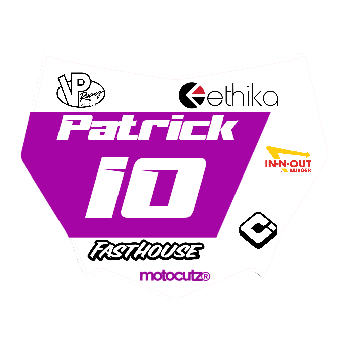 CUSTOM MOTOCUTZ FRONT PLATE DECAL