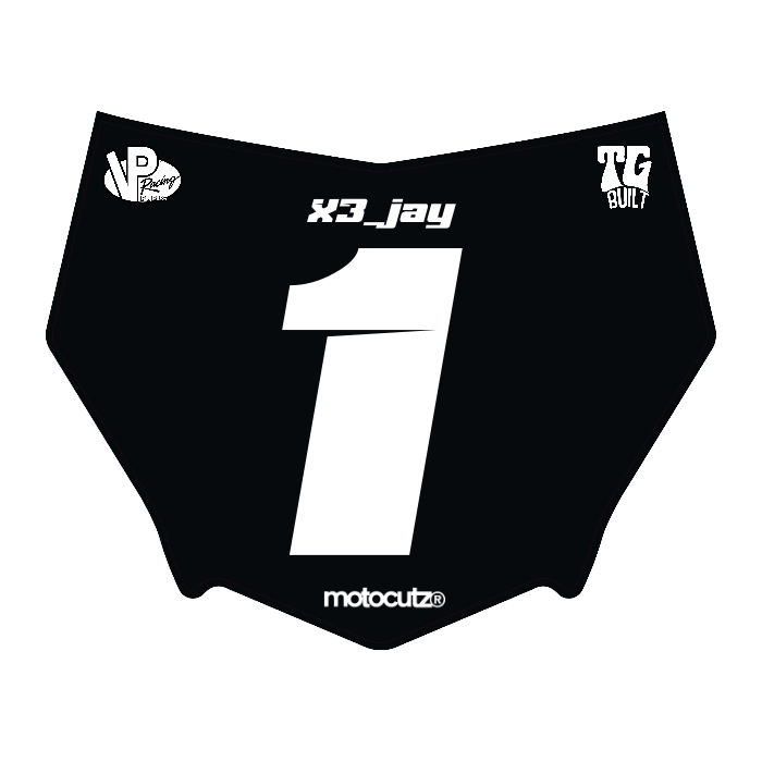 CUSTOM MOTOCUTZ FRONT PLATE DECAL
