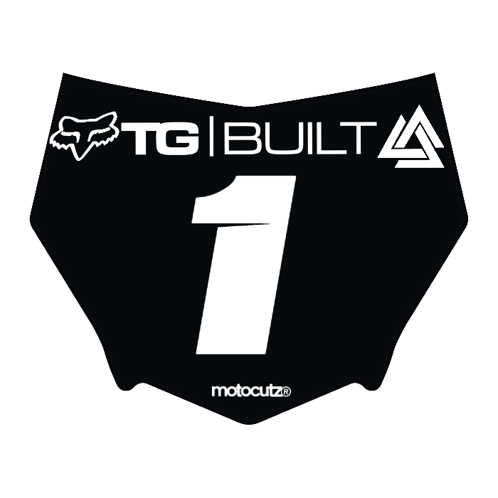 CUSTOM MOTOCUTZ FRONT PLATE DECAL