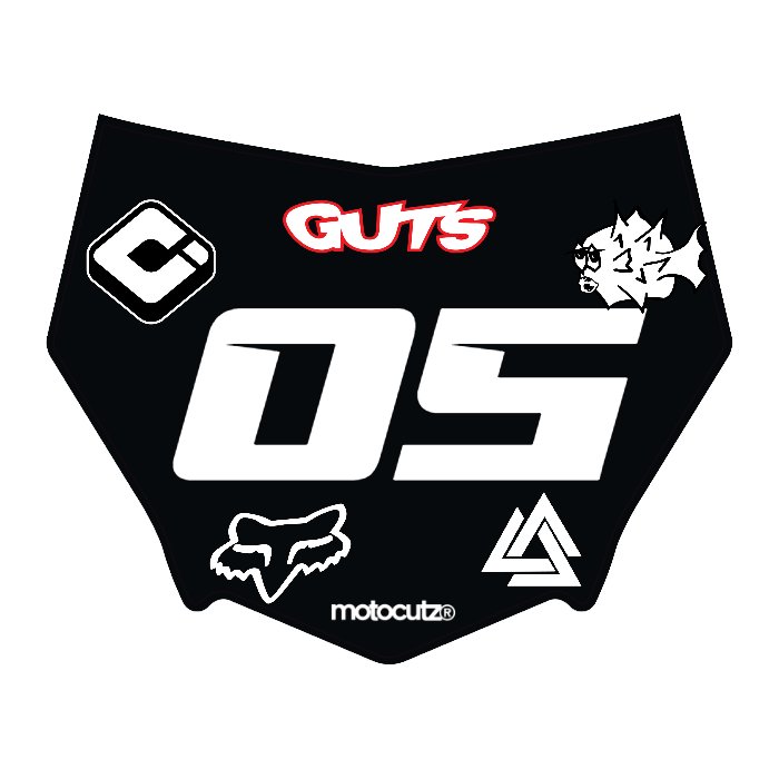 CUSTOM MOTOCUTZ FRONT PLATE DECAL