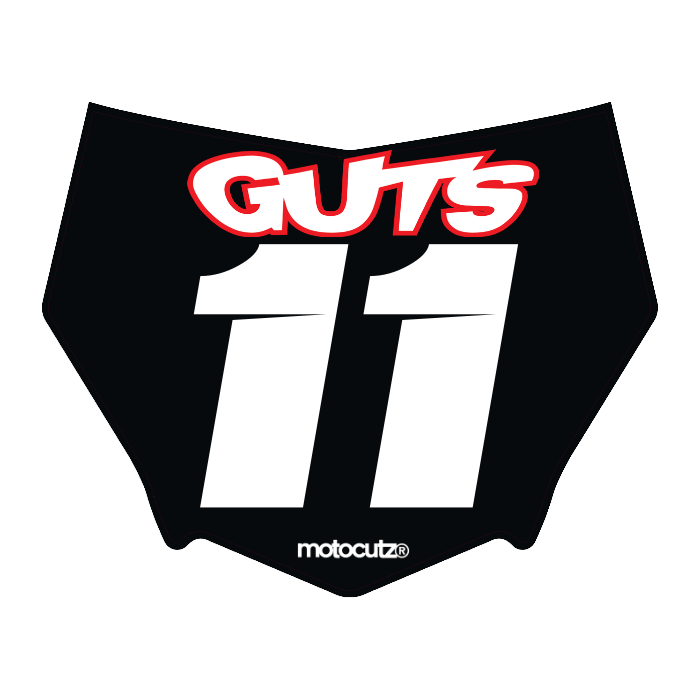 CUSTOM MOTOCUTZ FRONT PLATE DECAL