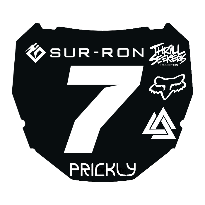 CUSTOM ODI NUMBER PLATE DECAL