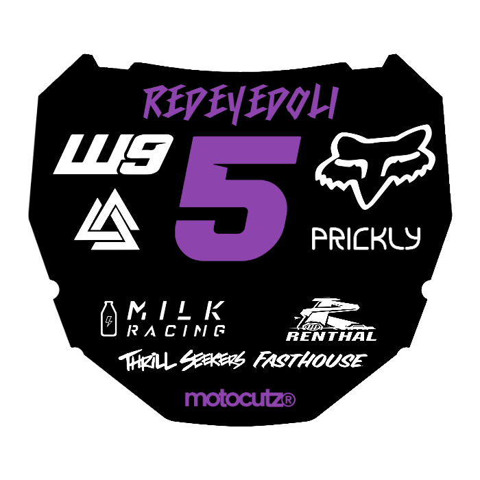 CUSTOM ODI NUMBER PLATE DECAL