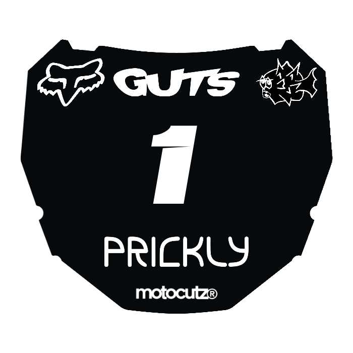 CUSTOM ODI NUMBER PLATE DECAL