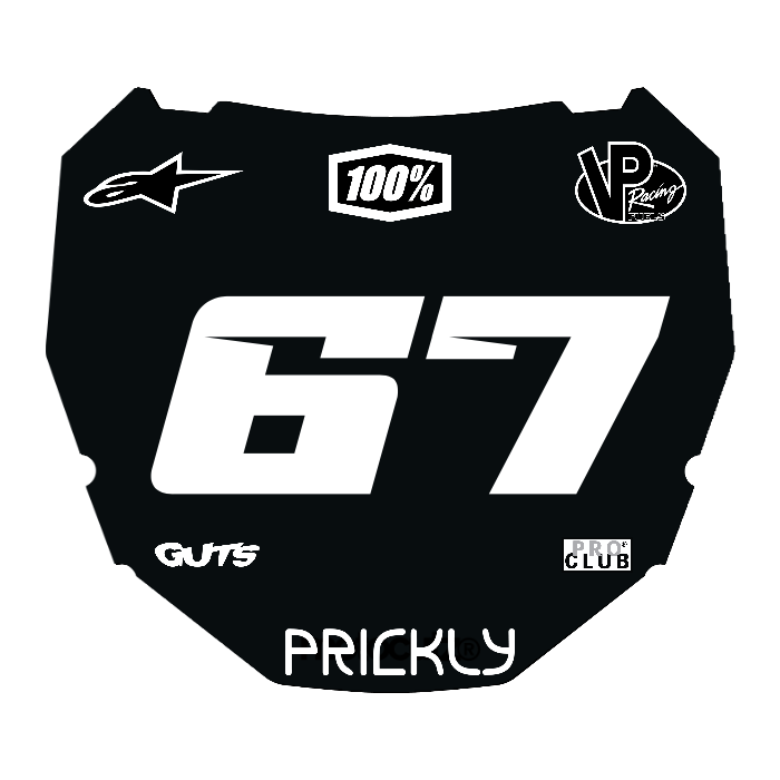 CUSTOM ODI NUMBER PLATE DECAL