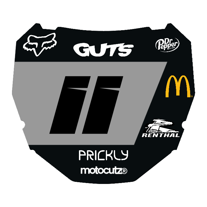 CUSTOM ODI NUMBER PLATE DECAL