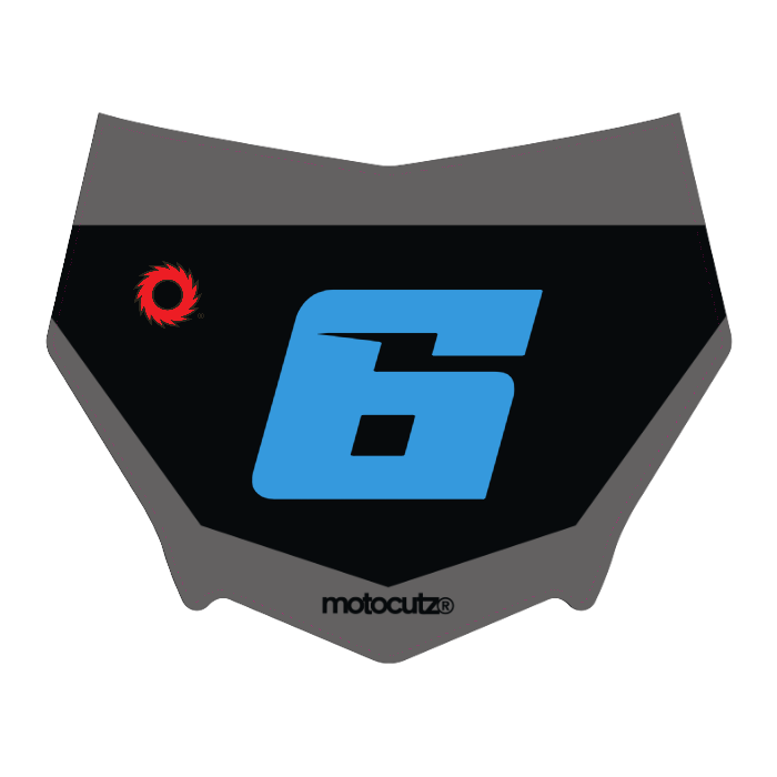 CUSTOM MOTOCUTZ FRONT PLATE DECAL