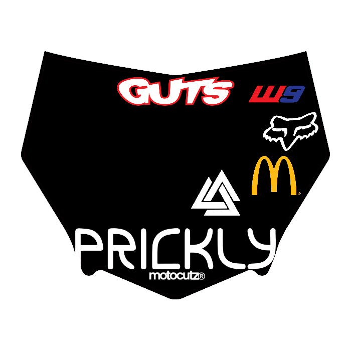 CUSTOM MOTOCUTZ FRONT PLATE DECAL