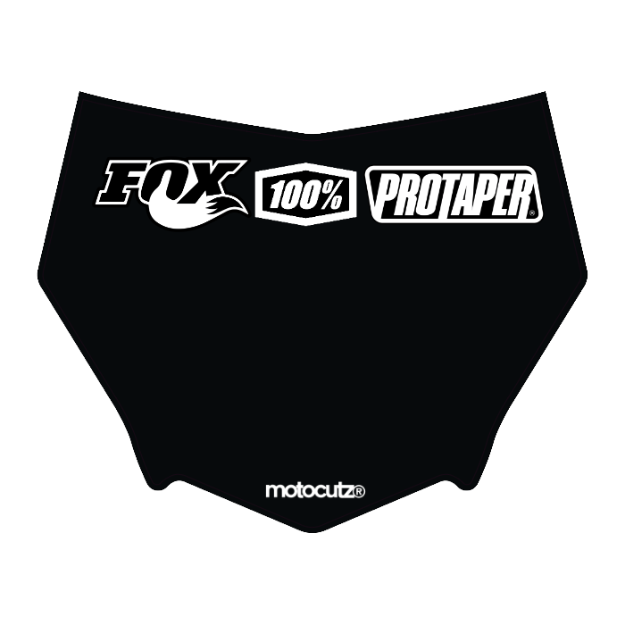 CUSTOM MOTOCUTZ FRONT PLATE DECAL