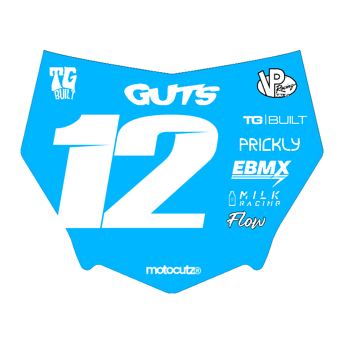 CUSTOM MOTOCUTZ FRONT PLATE DECAL