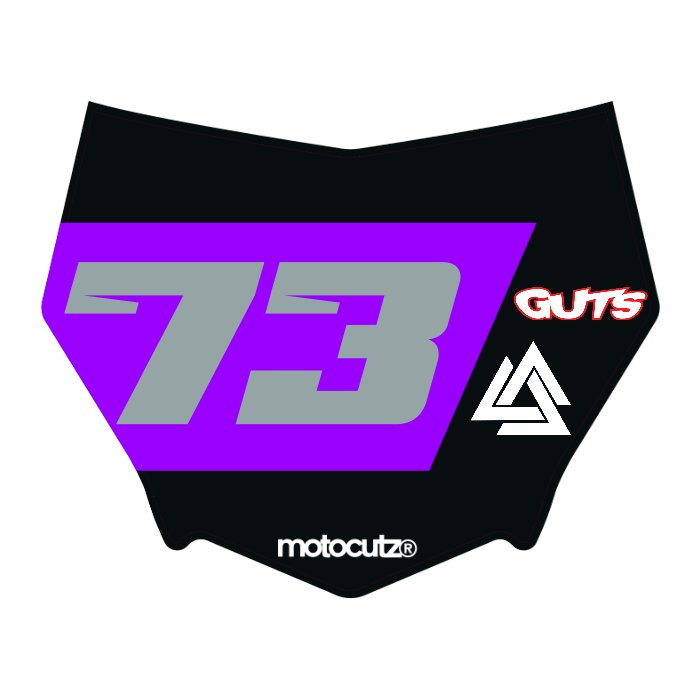 CUSTOM MOTOCUTZ FRONT PLATE DECAL