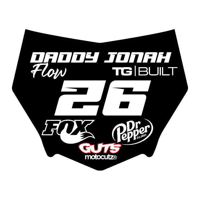 CUSTOM MOTOCUTZ FRONT PLATE DECAL