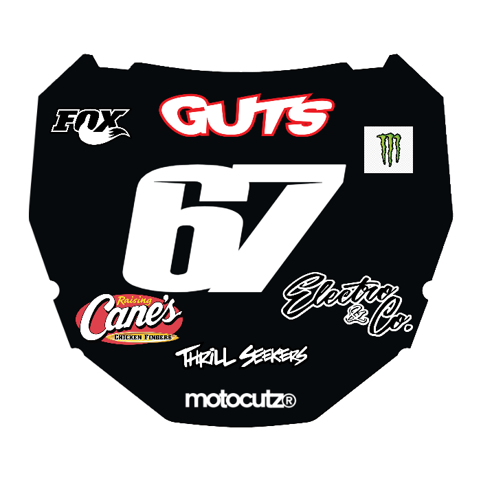 CUSTOM ODI NUMBER PLATE DECAL