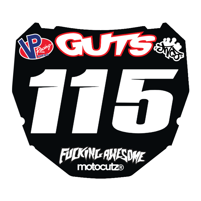 CUSTOM ODI NUMBER PLATE DECAL