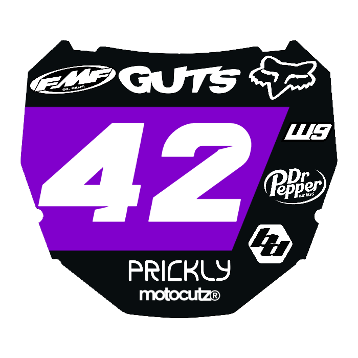CUSTOM ODI NUMBER PLATE DECAL