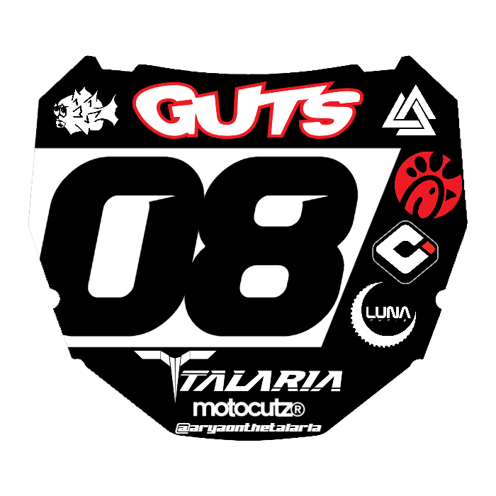 CUSTOM ODI NUMBER PLATE DECAL