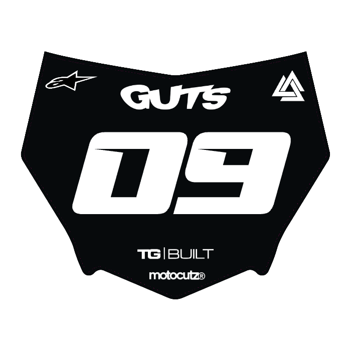 CUSTOM MOTOCUTZ FRONT PLATE DECAL