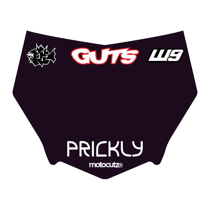 CUSTOM MOTOCUTZ FRONT PLATE DECAL