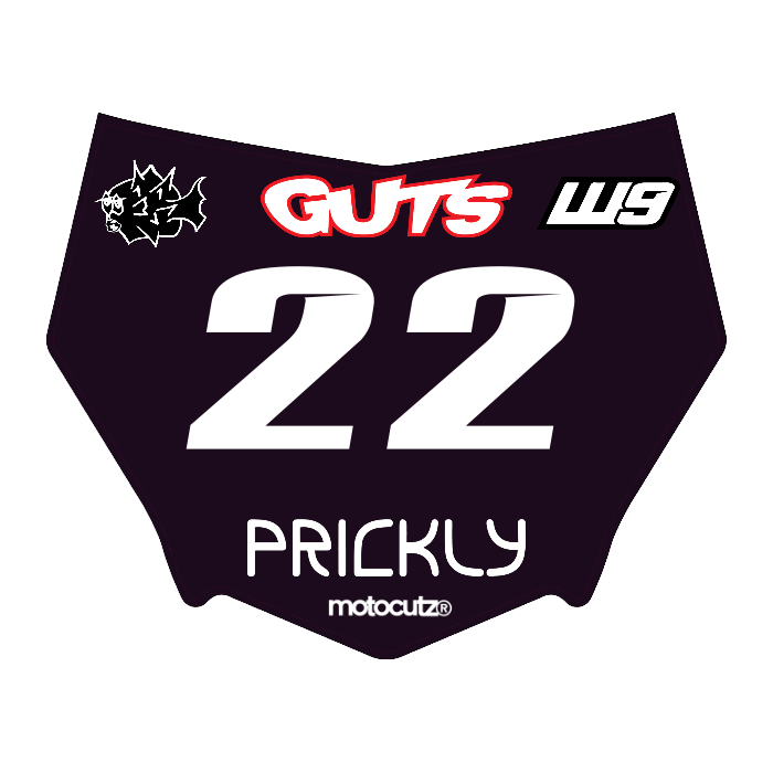 CUSTOM MOTOCUTZ FRONT PLATE DECAL